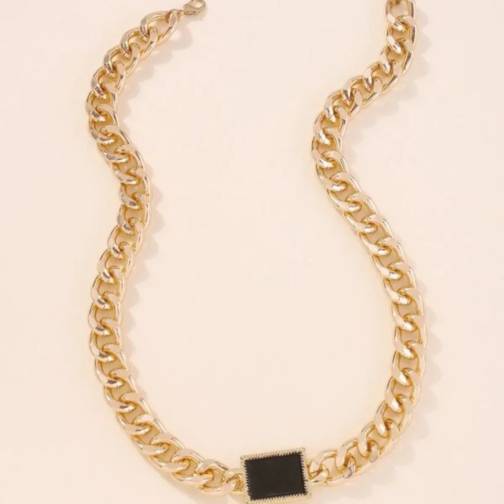 Contempoary Chain Necklace - Picture 2 of 4